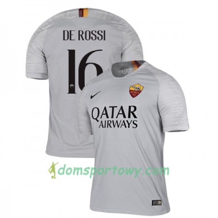 Koszulka AS Roma De Rossi 16 Wyjazdowe Koszulki Piłkarskie 2018-2019 Krótki Rękaw